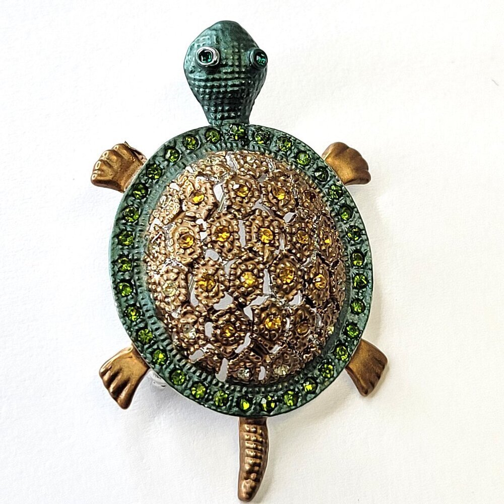 Sea Turtle Brooch Pin Tortoise Brooch